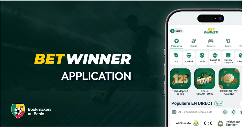 Betwinner Bénin application mobile